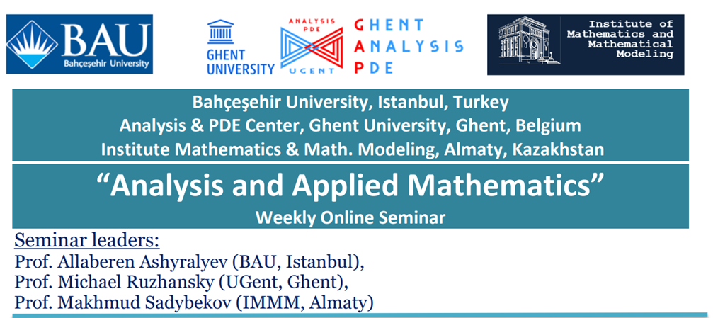 “Analysis and Applied Mathematics” Еженедельный онлайн семинар 58